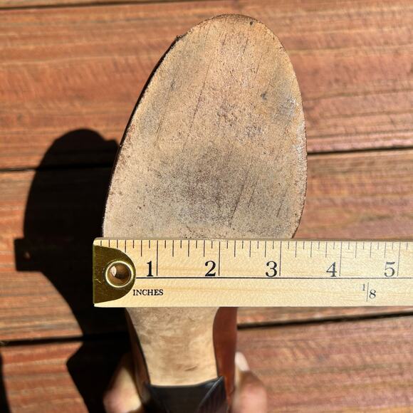 Stuart Weitzman Vintage Lace-Up Peep Toe Booties 8.5 Cognac Brown Leather Heels - Picture 14 of 16